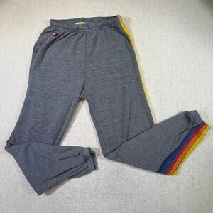 Aviator Nation Men's Gray Large Sweatpants Casual Lounge Jogger Pants Comfort